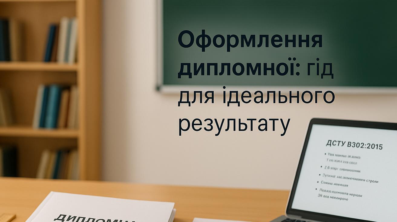 Оформлення дипломної роботи згідно з вимогами ДСТУ — титул, зміст, стандарти