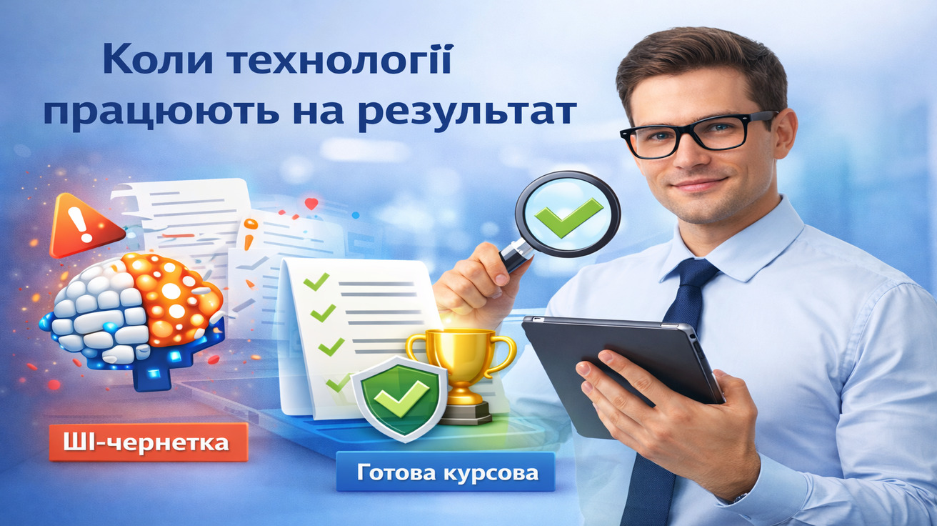 курсова робота без ризиків з експертною перевіркою та відповідністю стандартам ВНЗ