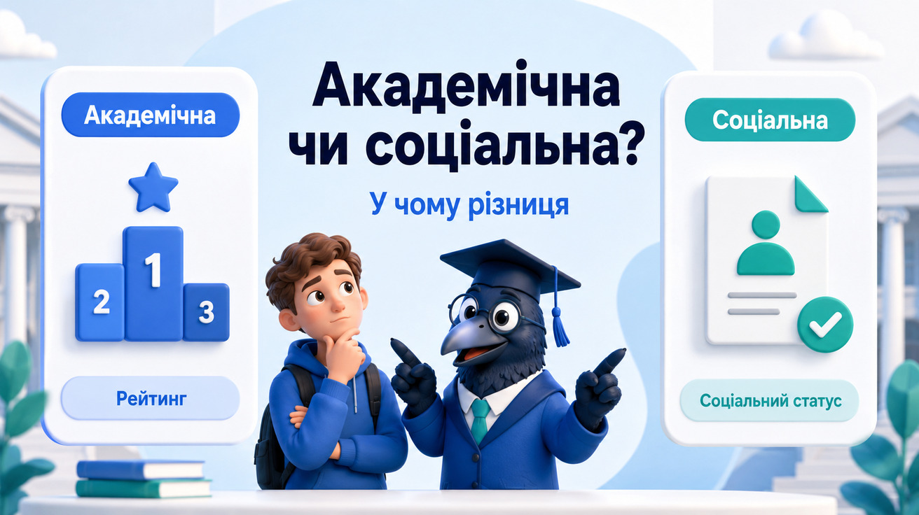 Різниця між академічною та соціальною стипендією для студентів
