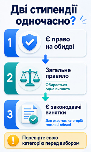 Чи можна одночасно отримувати академічну і соціальну стипендію