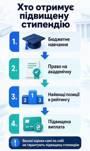 Хто отримує підвищену академічну стипендію у 2026 році