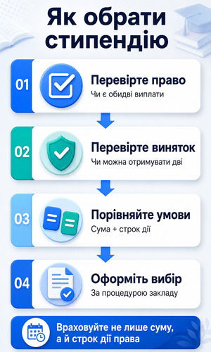 Як обрати між академічною і соціальною стипендією
